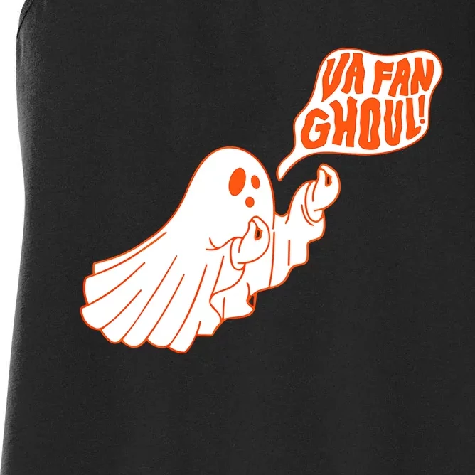 Va Fan Ghoul Italian Funny Halloween Ghost Women's Racerback Tank