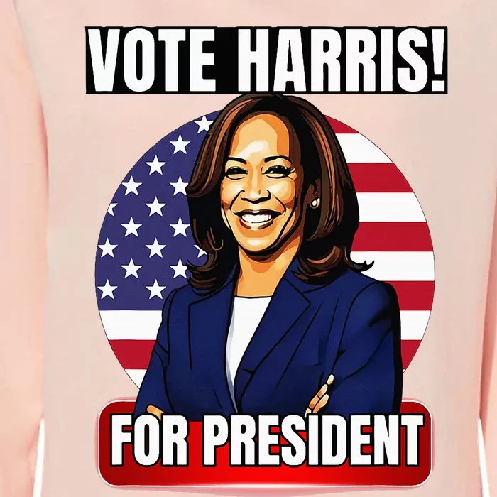 Vote For Harris 2024 Kamala Harris For President Election Womens California Wash Sweatshirt