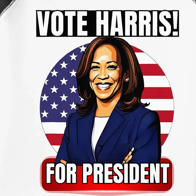 Vote For Harris 2024 Kamala Harris For President Election Infant Baby Jersey Bodysuit