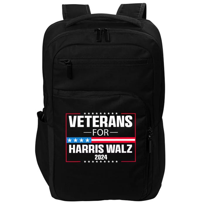 Veterans For Harris Walz 2024 Presidential Campaign Election 2024 Impact Tech Backpack