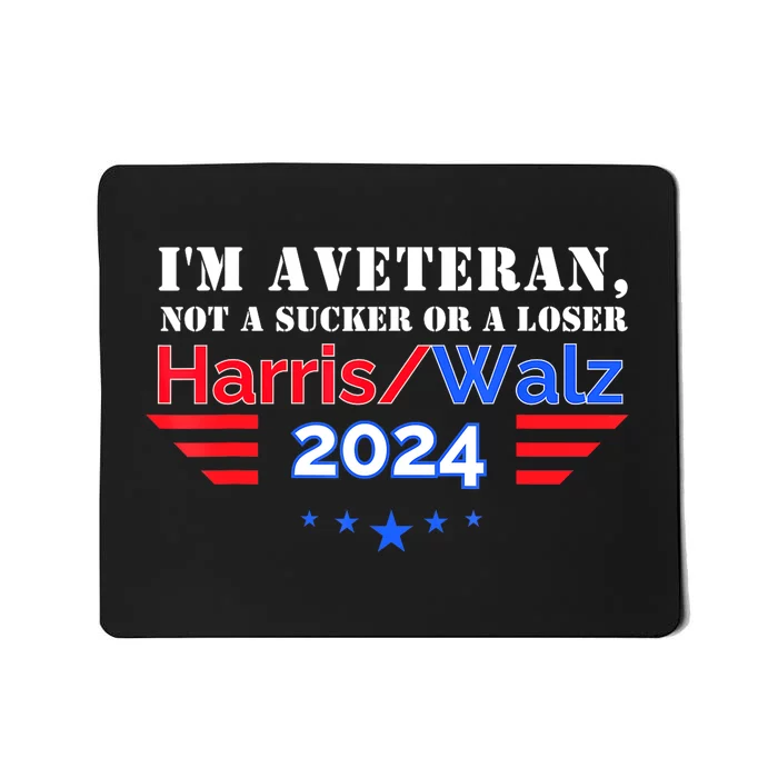 Veteran For Harris Walz For President 2024 Gift Mousepad