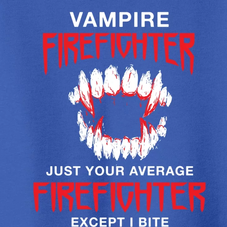 Vampire Firefighter Halloween Fire Scary Fire Marshal Gift Toddler T-Shirt