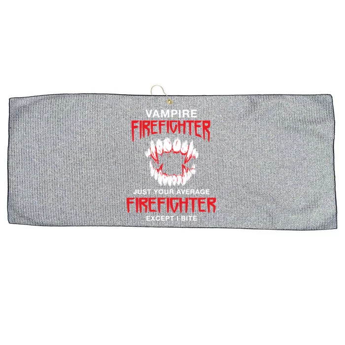 Vampire Firefighter Halloween Fire Scary Fire Marshal Gift Large Microfiber Waffle Golf Towel