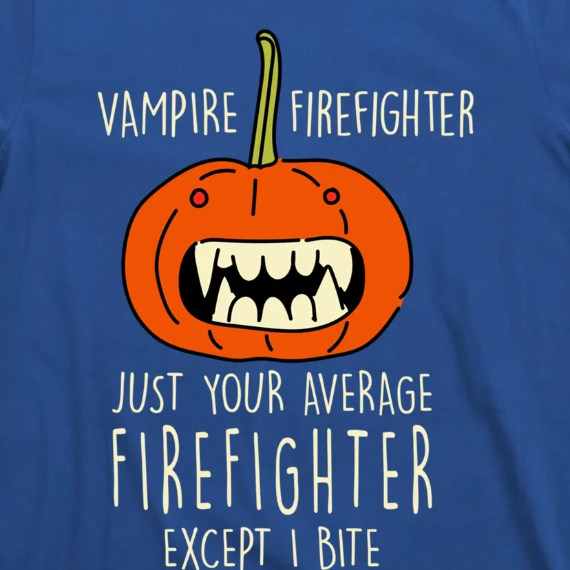 Vampire Firefighter Halloween Fire Scary Fire Marshal Meaningful Gift T-Shirt