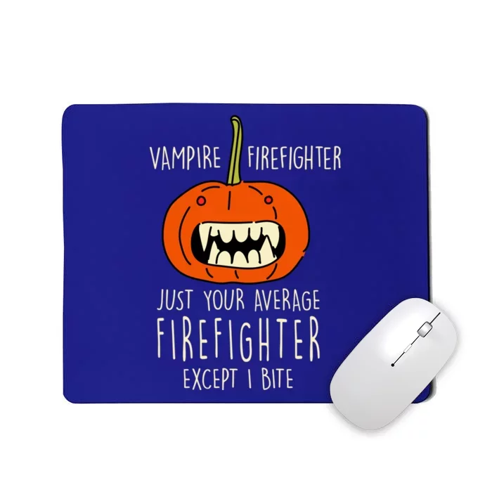 Vampire Firefighter Halloween Fire Scary Fire Marshal Meaningful Gift Mousepad