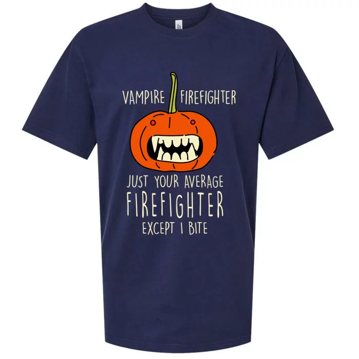 Vampire Firefighter Halloween Fire Scary Fire Marshal Meaningful Gift Sueded Cloud Jersey T-Shirt