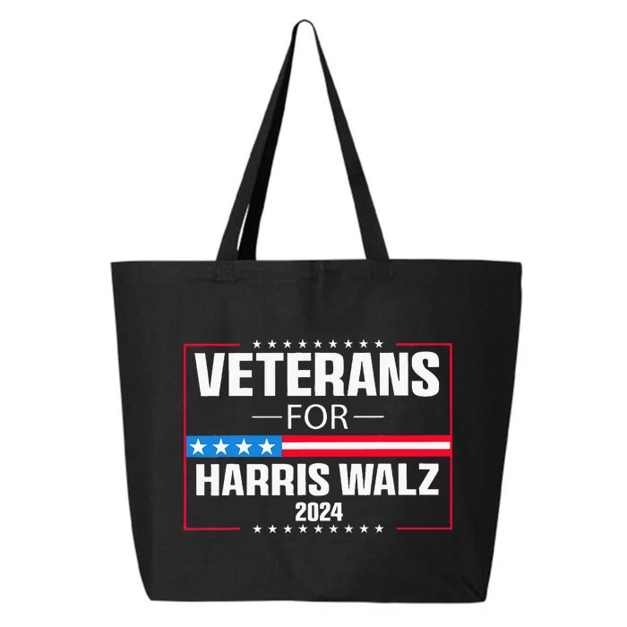 Veterans For Harris Walz 2024 25L Jumbo Tote