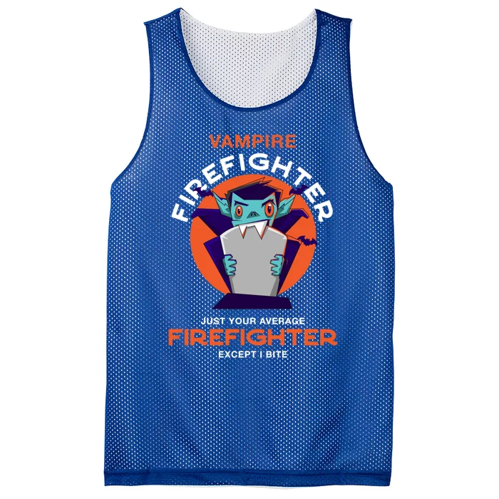 Vampire Firefighter Halloween Fire Scary Fire Marshal Great Gift Mesh Reversible Basketball Jersey Tank