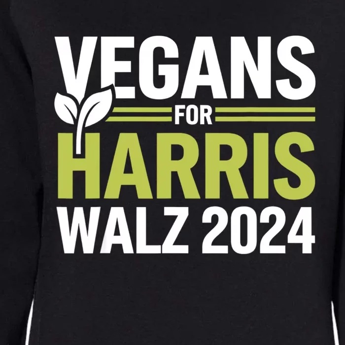 Vegans For Harris Waltz Walz 2024 Vegan For Kamala 2024 Womens California Wash Sweatshirt