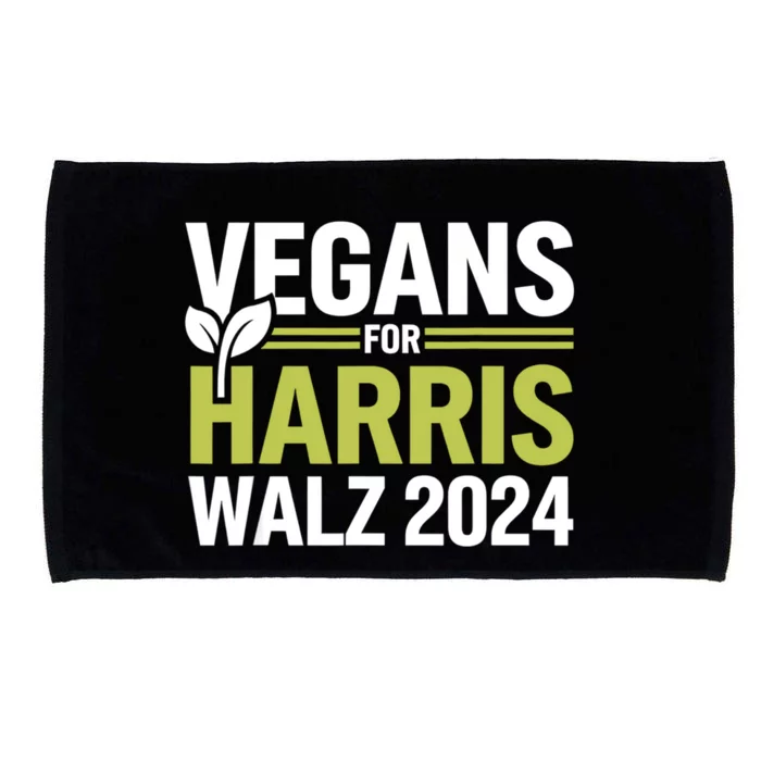 Vegans For Harris Waltz Walz 2024 Vegan For Kamala 2024 Microfiber Hand Towel