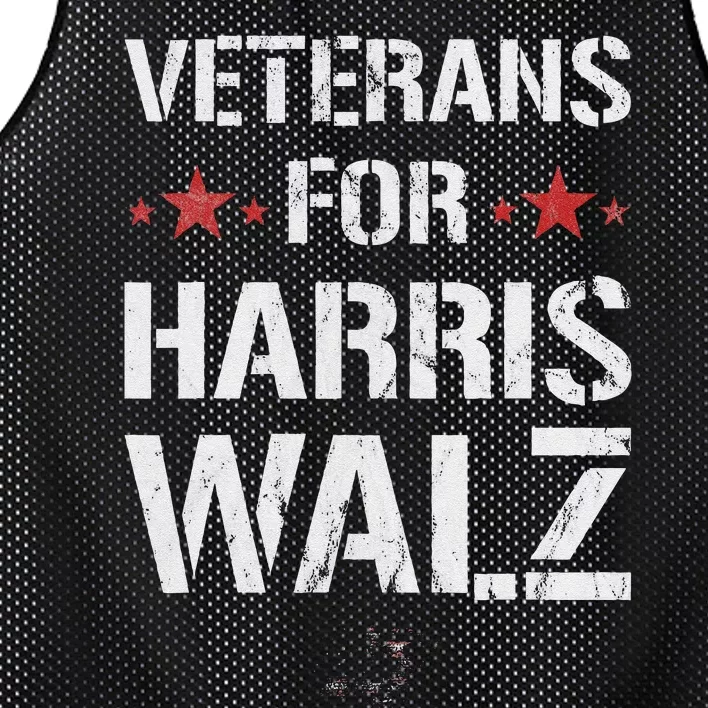 Veterans For Harris 2024 Kamala Harris Tim Walz Veteran Usa Mesh Reversible Basketball Jersey Tank