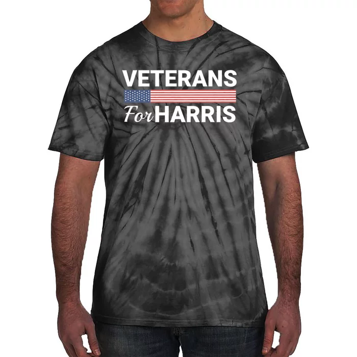 Veterans For Harris 2024 Military Vets Kamala Harris Tie-Dye T-Shirt