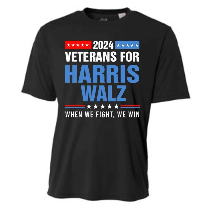 Veterans For Harris Walz 2024 Presidential Campaign Cooling Performance Crew T-Shirt