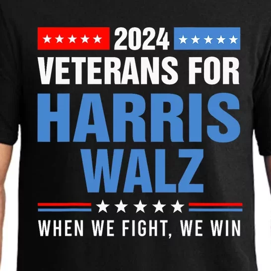 Veterans For Harris Walz 2024 Presidential Campaign Pajama Set