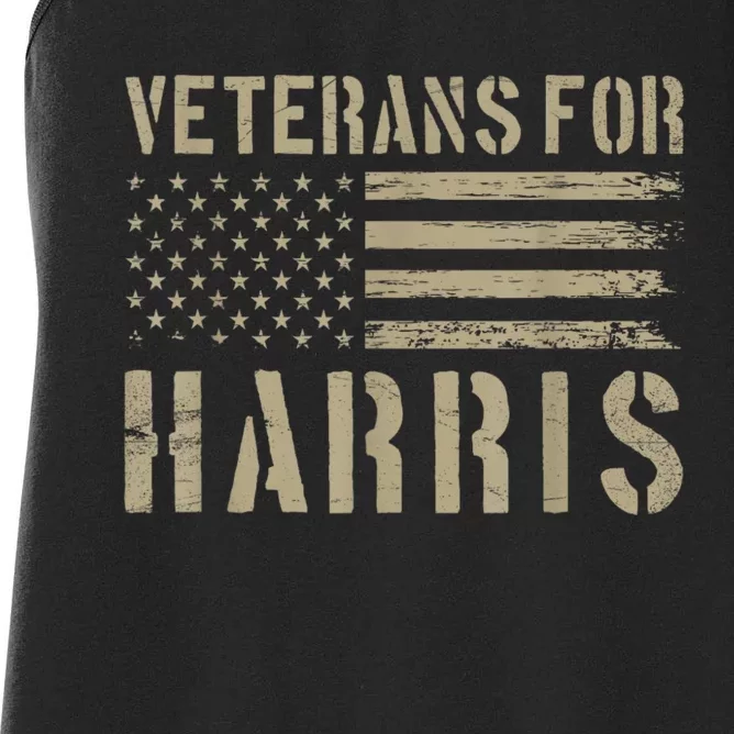 Veterans For Harris 2024 Military Vets Kamala Harris Women's Racerback Tank