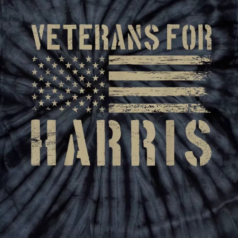 Veterans For Harris 2024 Military Vets Kamala Harris Tie-Dye T-Shirt