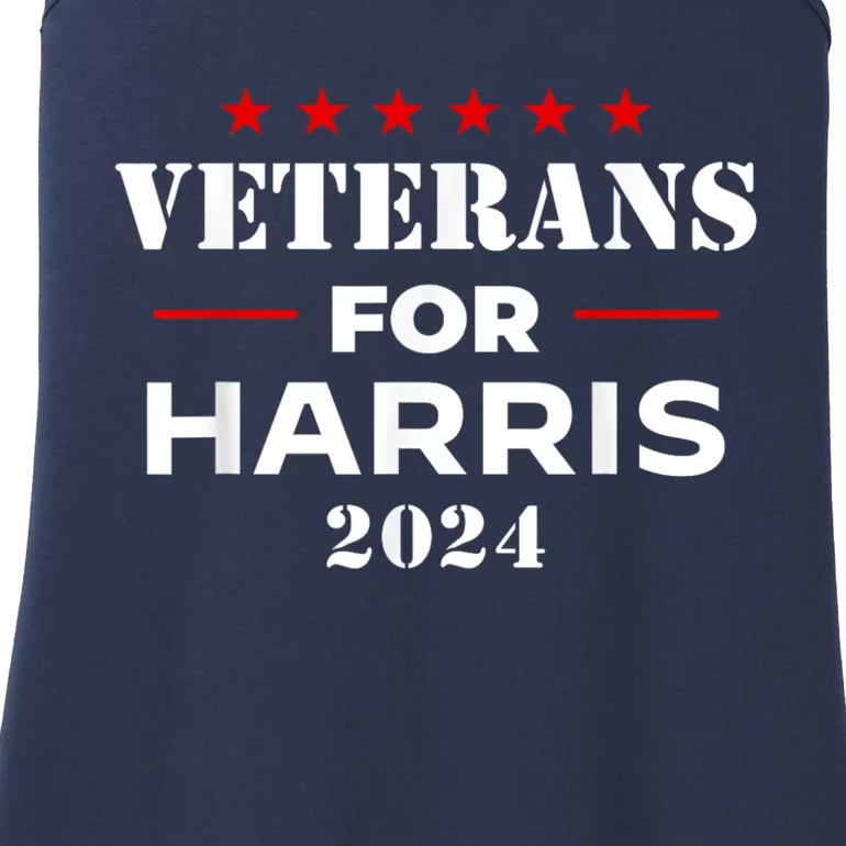 Veterans For Harris 2024 Kamala Harris Veteran Usa Ladies Essential Tank