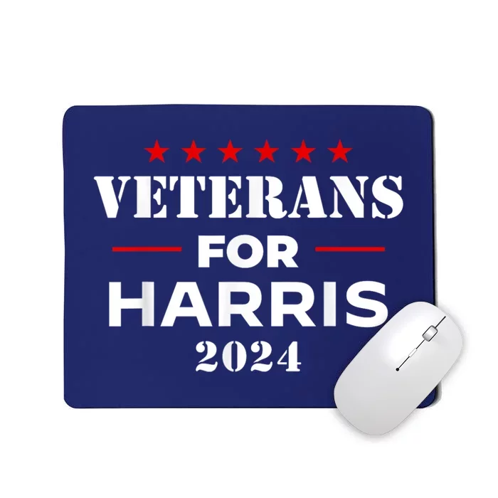 Veterans For Harris 2024 Kamala Harris Veteran Usa Mousepad