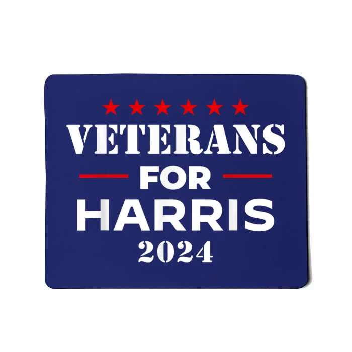 Veterans For Harris 2024 Kamala Harris Veteran Usa Mousepad