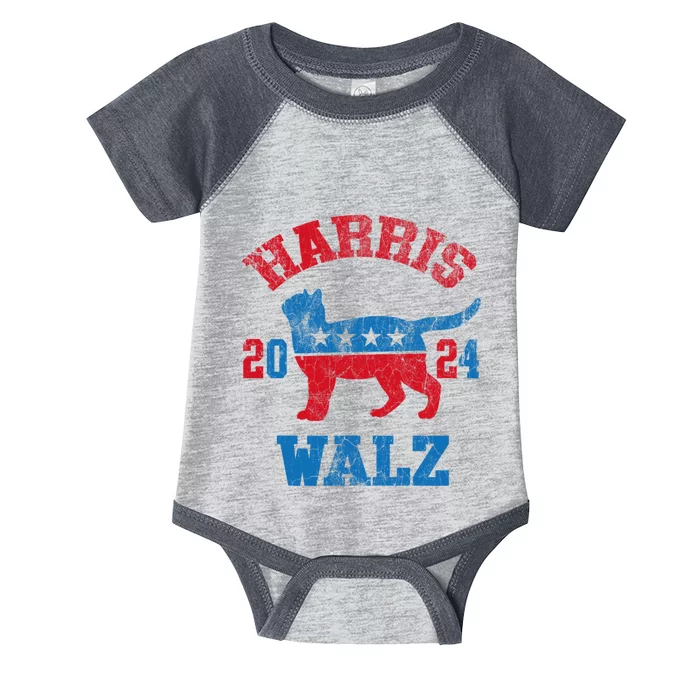 Vote For Harris Walz 2024 Election Kamala Harris Tim Waltz Infant Baby Jersey Bodysuit