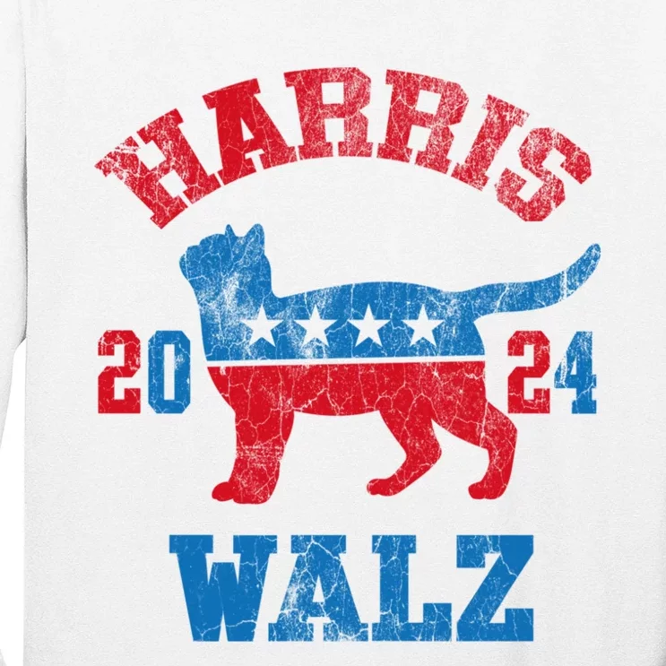 Vote For Harris Walz 2024 Election Kamala Harris Tim Waltz Long Sleeve Shirt