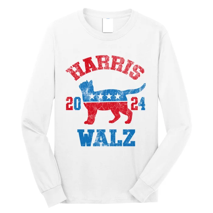 Vote For Harris Walz 2024 Election Kamala Harris Tim Waltz Long Sleeve Shirt