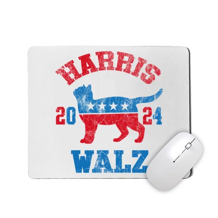 Vote For Harris Walz 2024 Election Kamala Harris Tim Waltz Mousepad