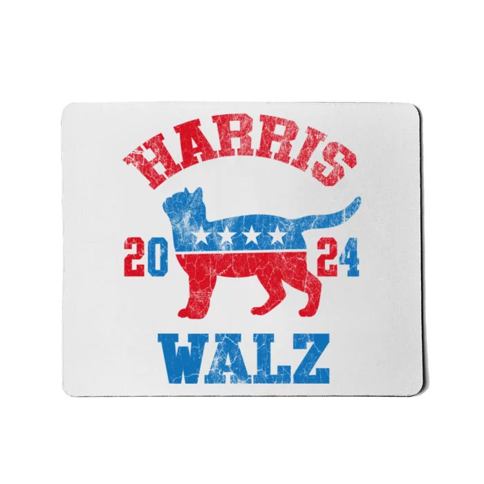 Vote For Harris Walz 2024 Election Kamala Harris Tim Waltz Mousepad