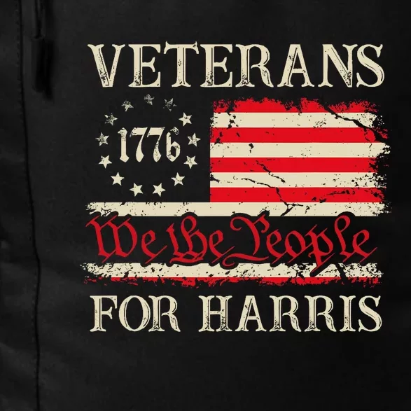 Veterans For Harris We The People 1776 Flag Kamala Harris Daily Commute Backpack