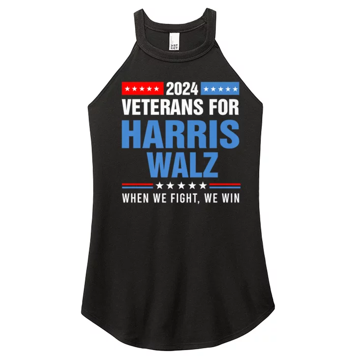 Veterans For Harris Walz 2024 Presidential Campaign Women’s Perfect Tri Rocker Tank