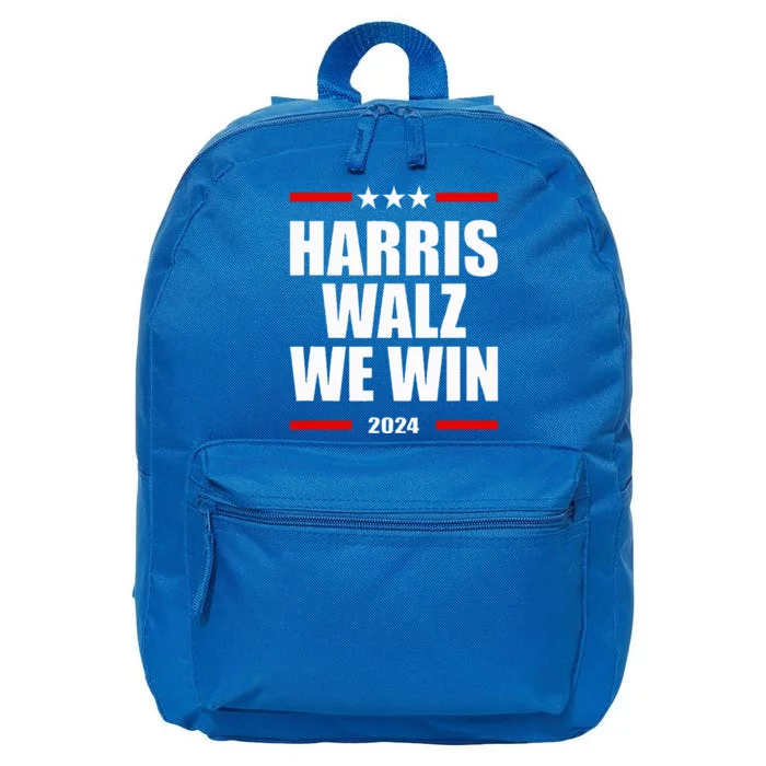 Vote For Harris Walz We Win 2024 16 in Basic Backpack