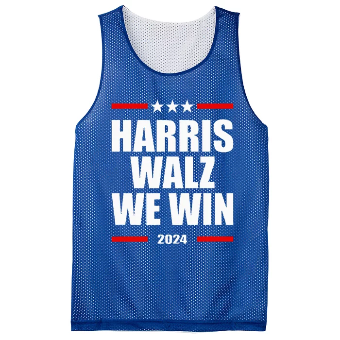 Vote For Harris Walz We Win 2024 Mesh Reversible Basketball Jersey Tank