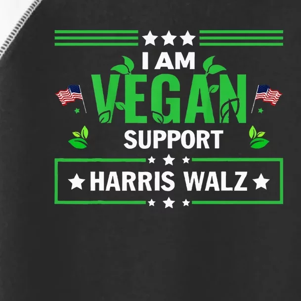 Vegans For Harris Waltz Walz 2024 Vegan For Kamala 2024 Toddler Fine Jersey T-Shirt