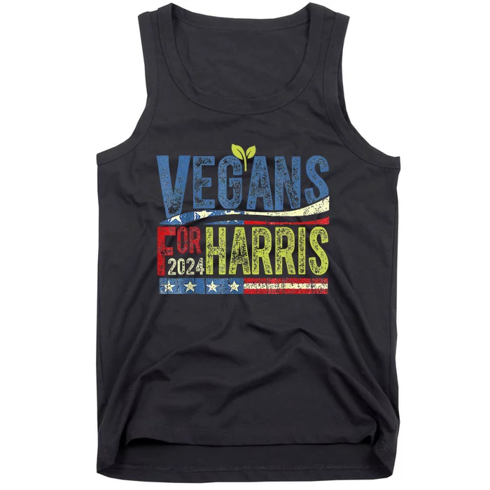 Vegans For Harris Waltz Walz 2024 Vegan For Kamala 2024 Tank Top