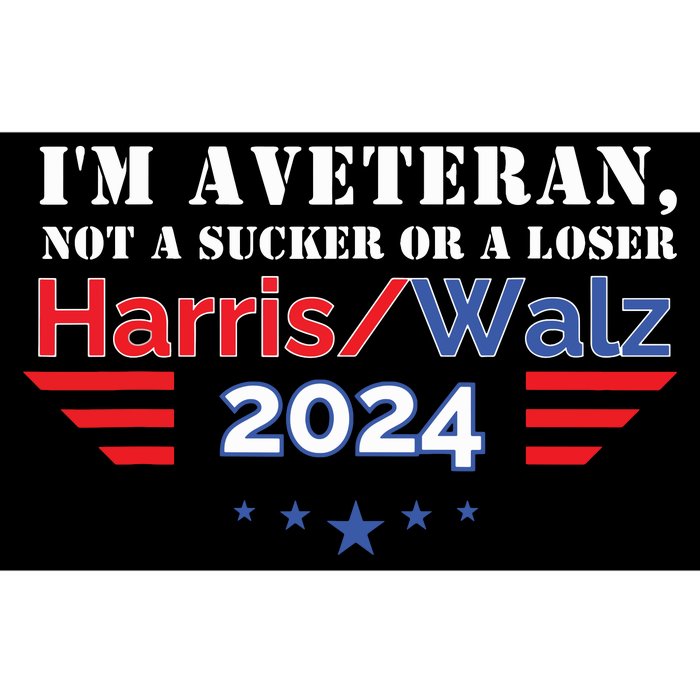 Veteran For Harris Walz For President 2024 Bumper Sticker