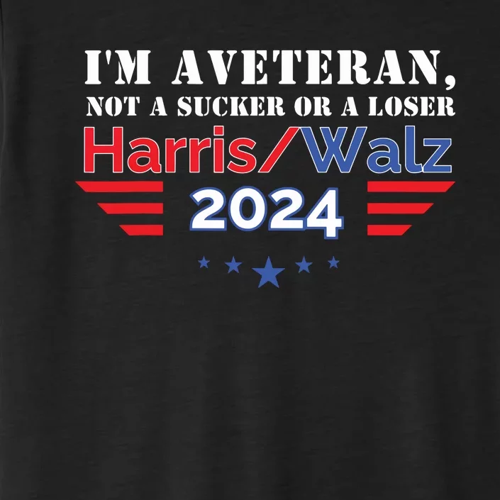 Veteran For Harris Walz For President 2024 ChromaSoft Performance T-Shirt