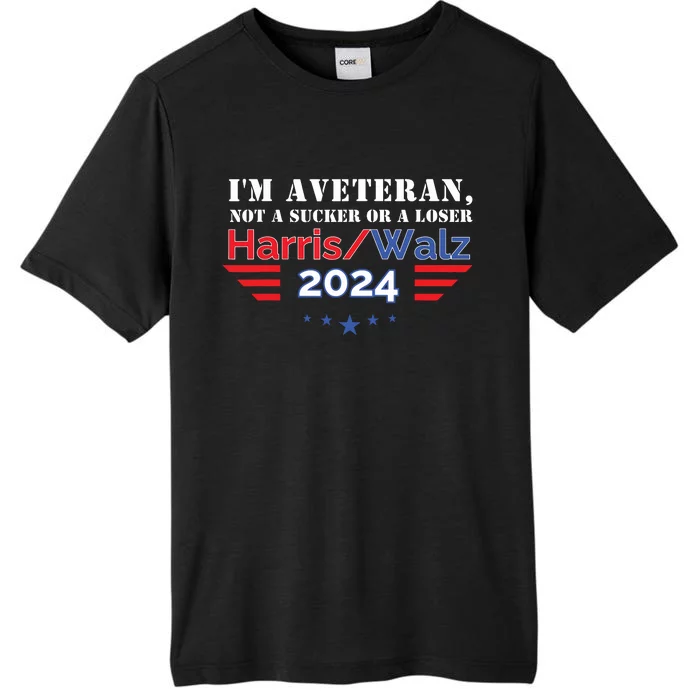 Veteran For Harris Walz For President 2024 ChromaSoft Performance T-Shirt