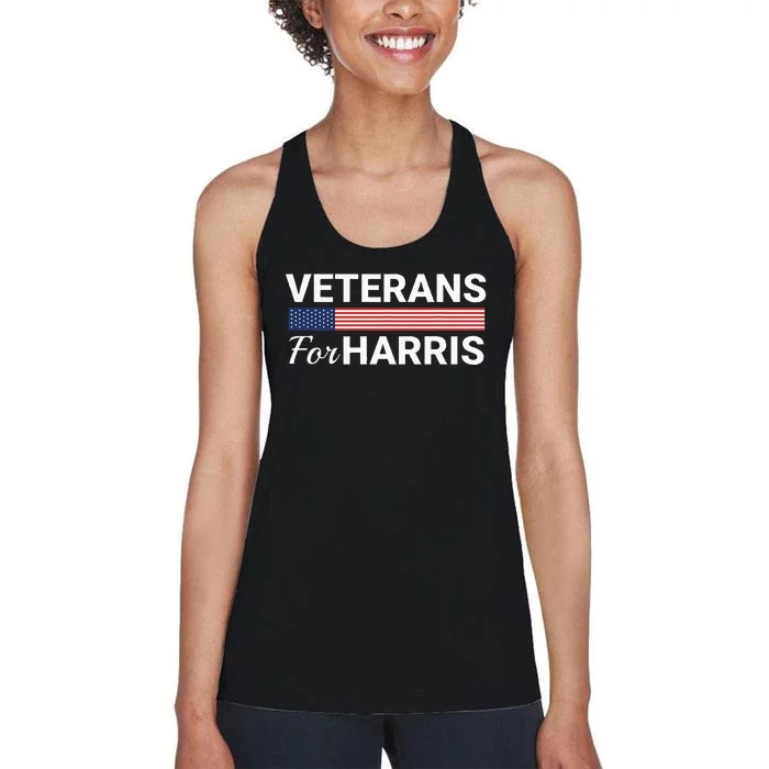 Veterans For Harris 2024 Women's Racerback Tank