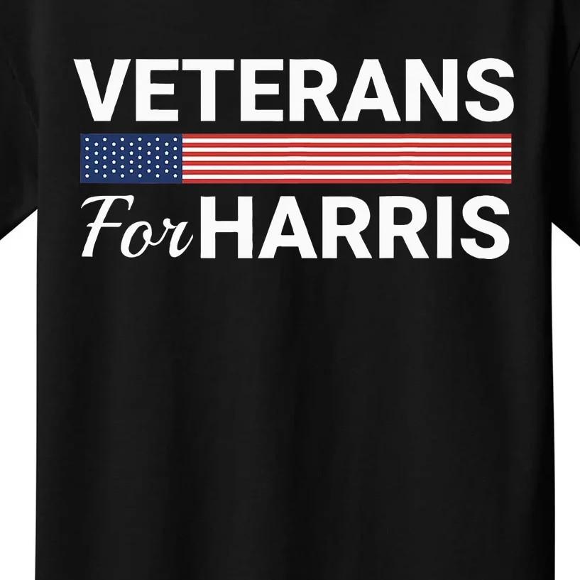 Veterans For Harris 2024 Kids T-Shirt