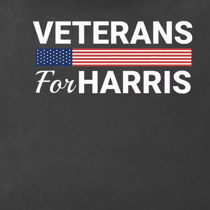 Veterans For Harris 2024 Zip Tote Bag