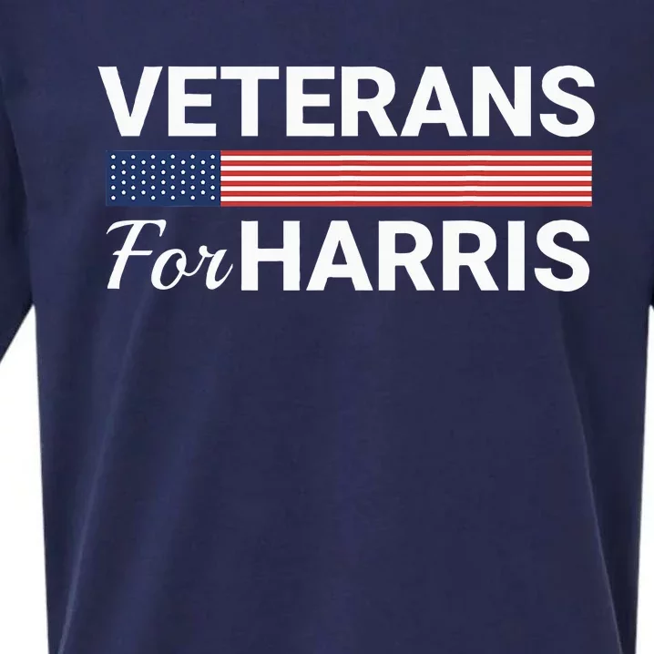 Veterans For Harris 2024 Sueded Cloud Jersey T-Shirt