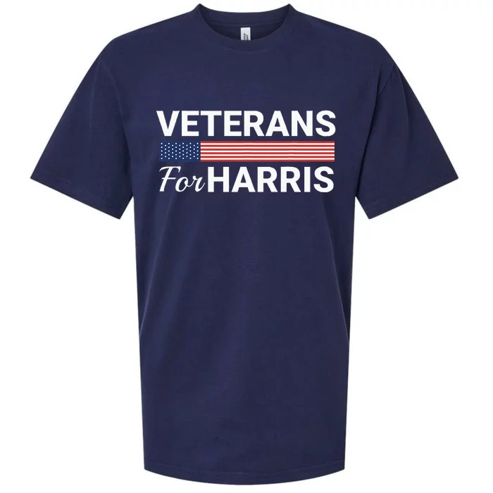 Veterans For Harris 2024 Sueded Cloud Jersey T-Shirt