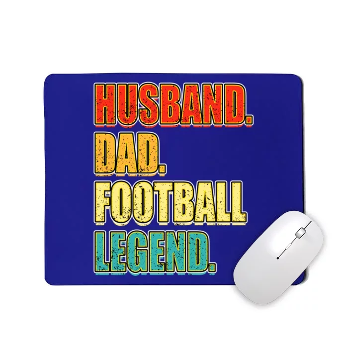 Vintage Football Husband Dad Football Legend FatherS Day Meaningful Gift Mousepad