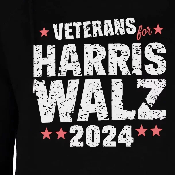 Veterans For Harris Waltz 2024 Womens Funnel Neck Pullover Hood