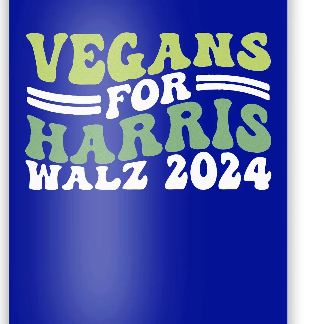 Vegans For Harris Walz 2024 Kamala Waltz 2024 Poster