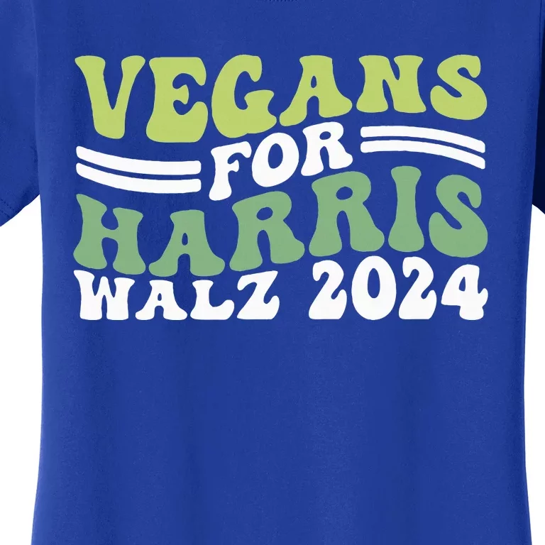 Vegans For Harris Walz 2024 Kamala Waltz 2024 Women's T-Shirt