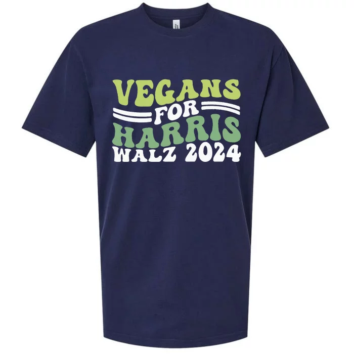 Vegans For Harris Walz 2024 Kamala Waltz 2024 Sueded Cloud Jersey T-Shirt