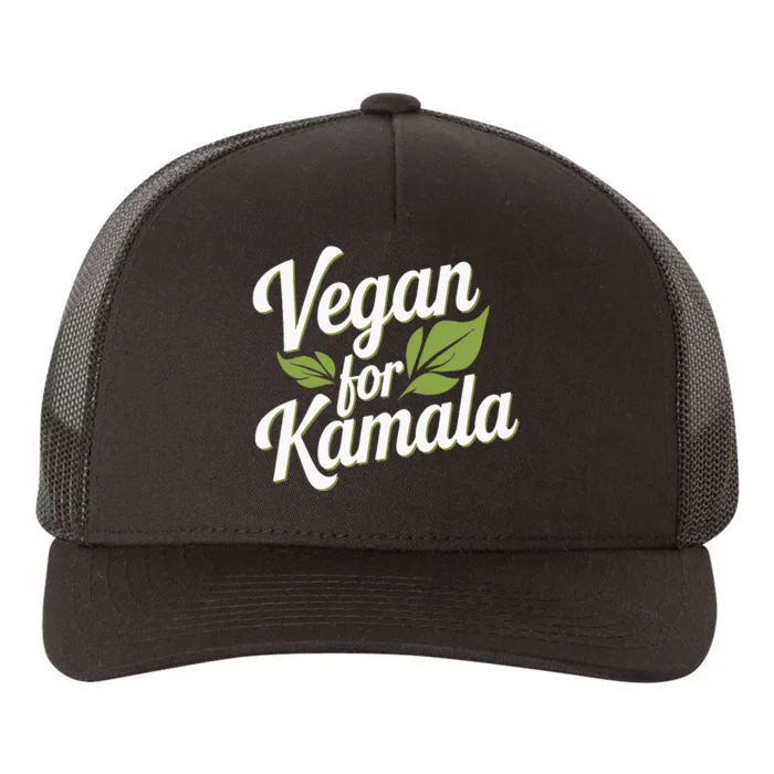 Vegans For Harris Waltz Walz 2024 Vegan For Kamala 2024 Yupoong Adult 5-Panel Trucker Hat