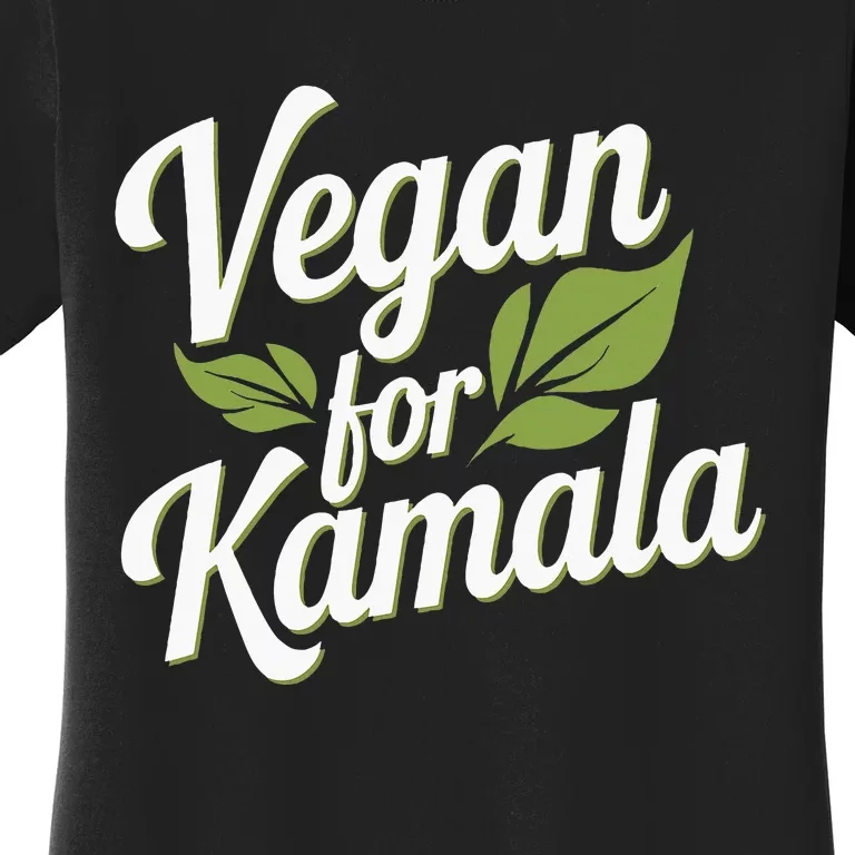 Vegans For Harris Waltz Walz 2024 Vegan For Kamala 2024 Women's T-Shirt