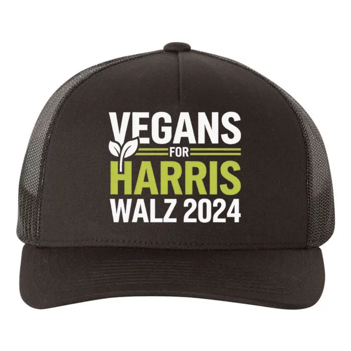 Vegans For Harris Waltz Walz 2024 Vegan For Kamala 2024 Yupoong Adult 5-Panel Trucker Hat